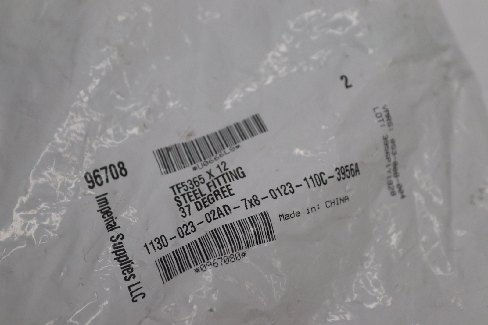 (2-Pk) Imperial Supplies 37 Degree Flare Fitting Steel 3/4″ X 3/4″ 96708