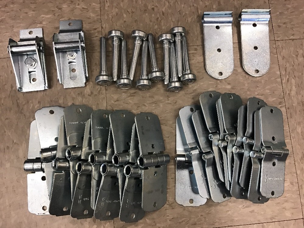 38 Pack Todco Door Repair Kit- ALL Hinges + 1″ Rollers Overhead Morgan Whiting