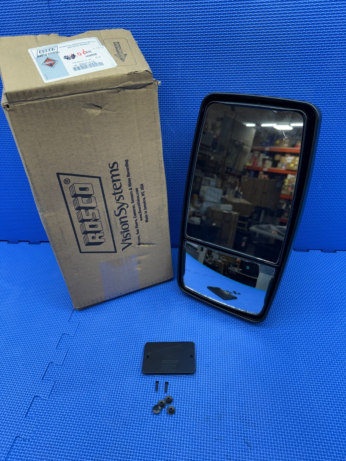 International ZRM715OG Navistar Rosco Overhang Head Mirror Assembly