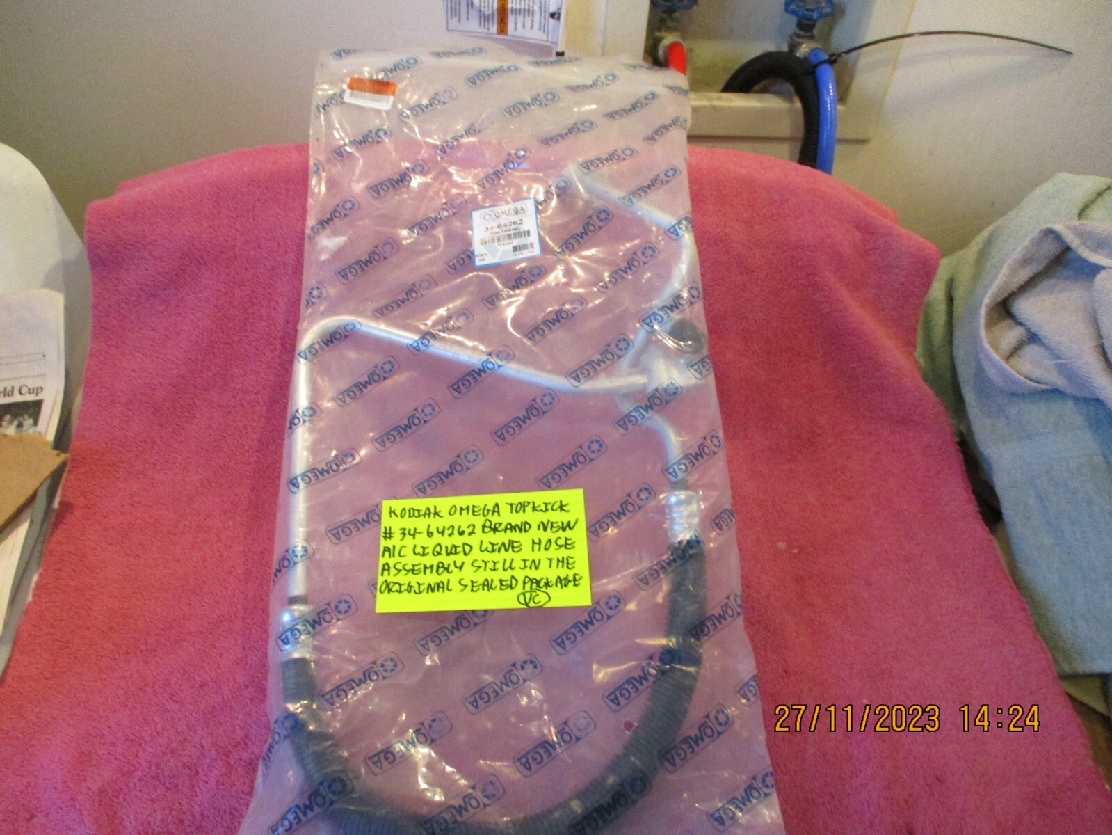 KODIAK OMEGA TOPKICK 34-64262 BRAND NEW AC LIQUID LINE HOSE FREE SHIPPING