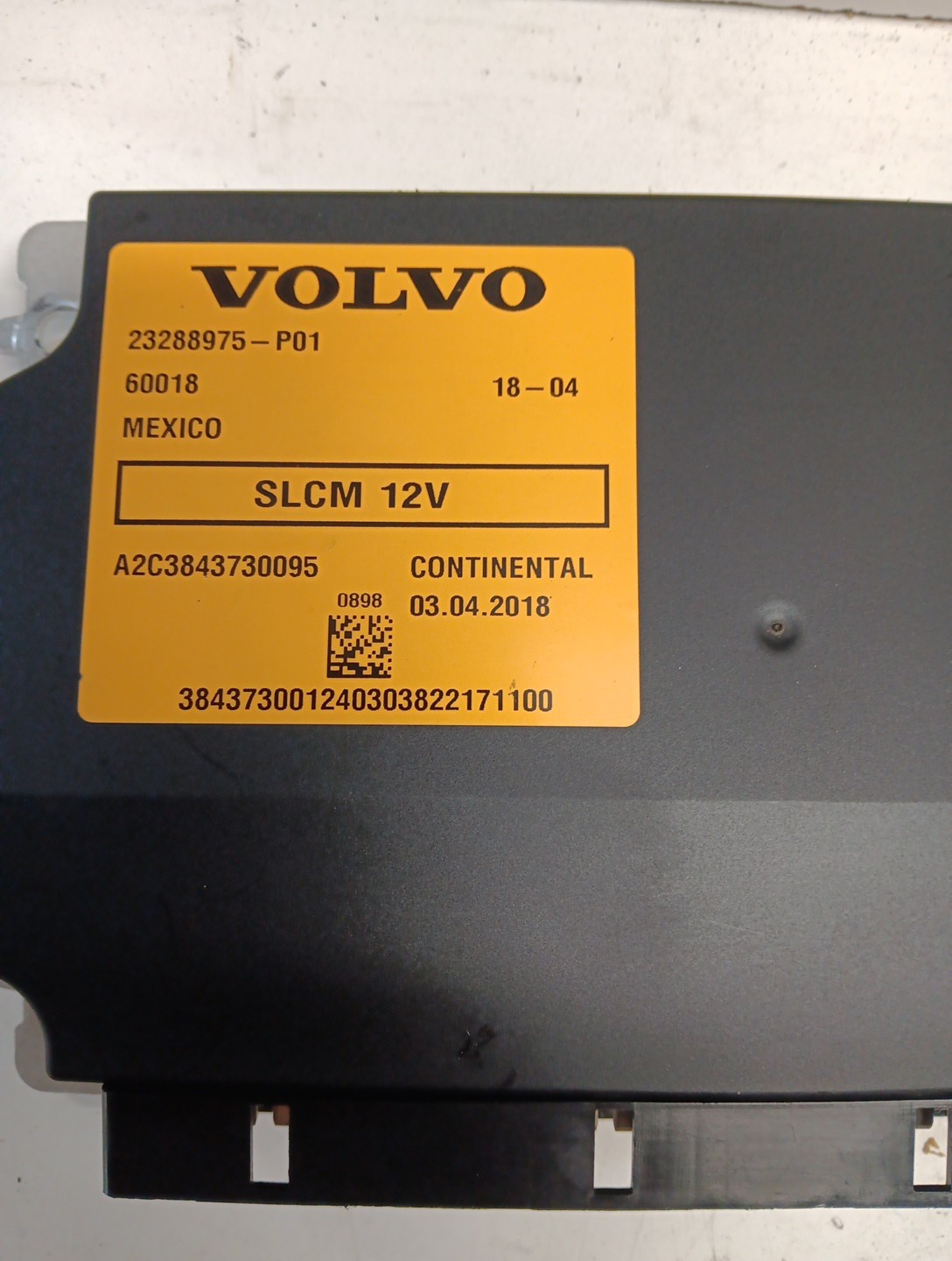 Volvo SLCM 12V Control Module Continental A2C3843730095, 23288975 – Item # 3040