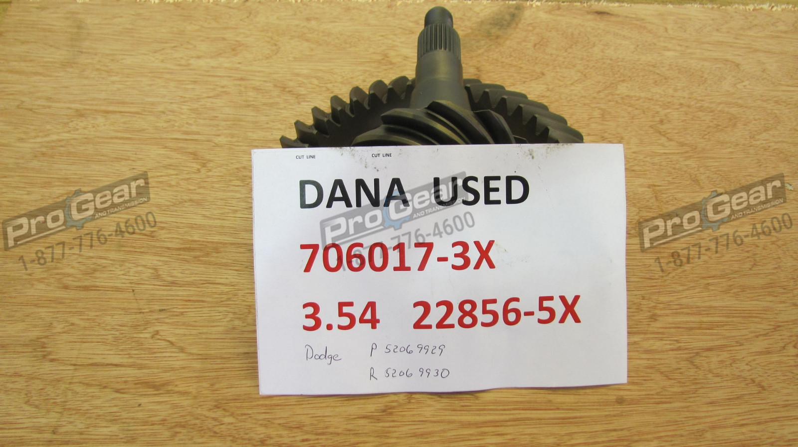 Spicer Gear Set Kit 3.54 Ratio Fits Dana44 706017-3X