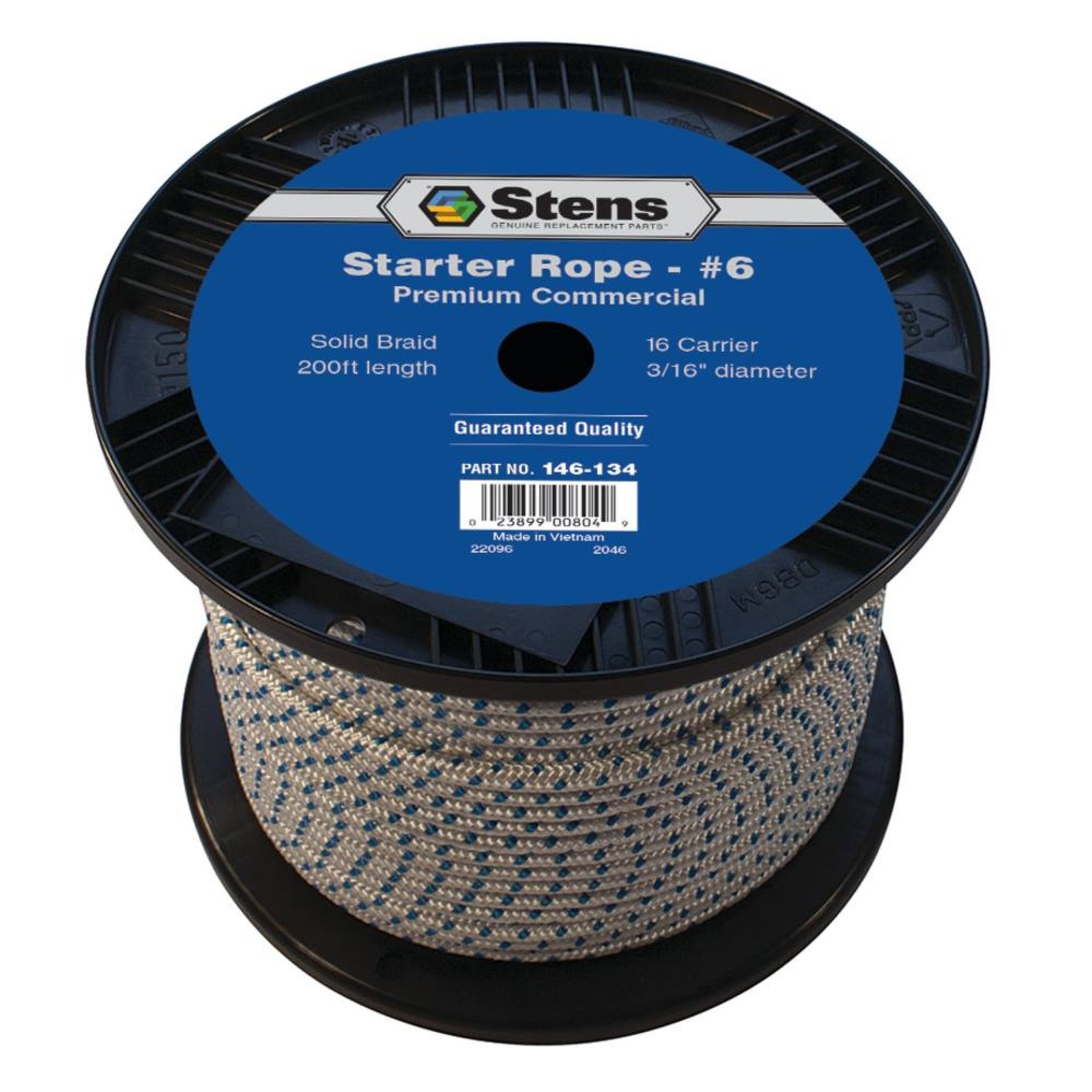 200 Foot Solid Braid Starter Rope #6 3/16 In Honda Briggs Kohler 8-20 HP