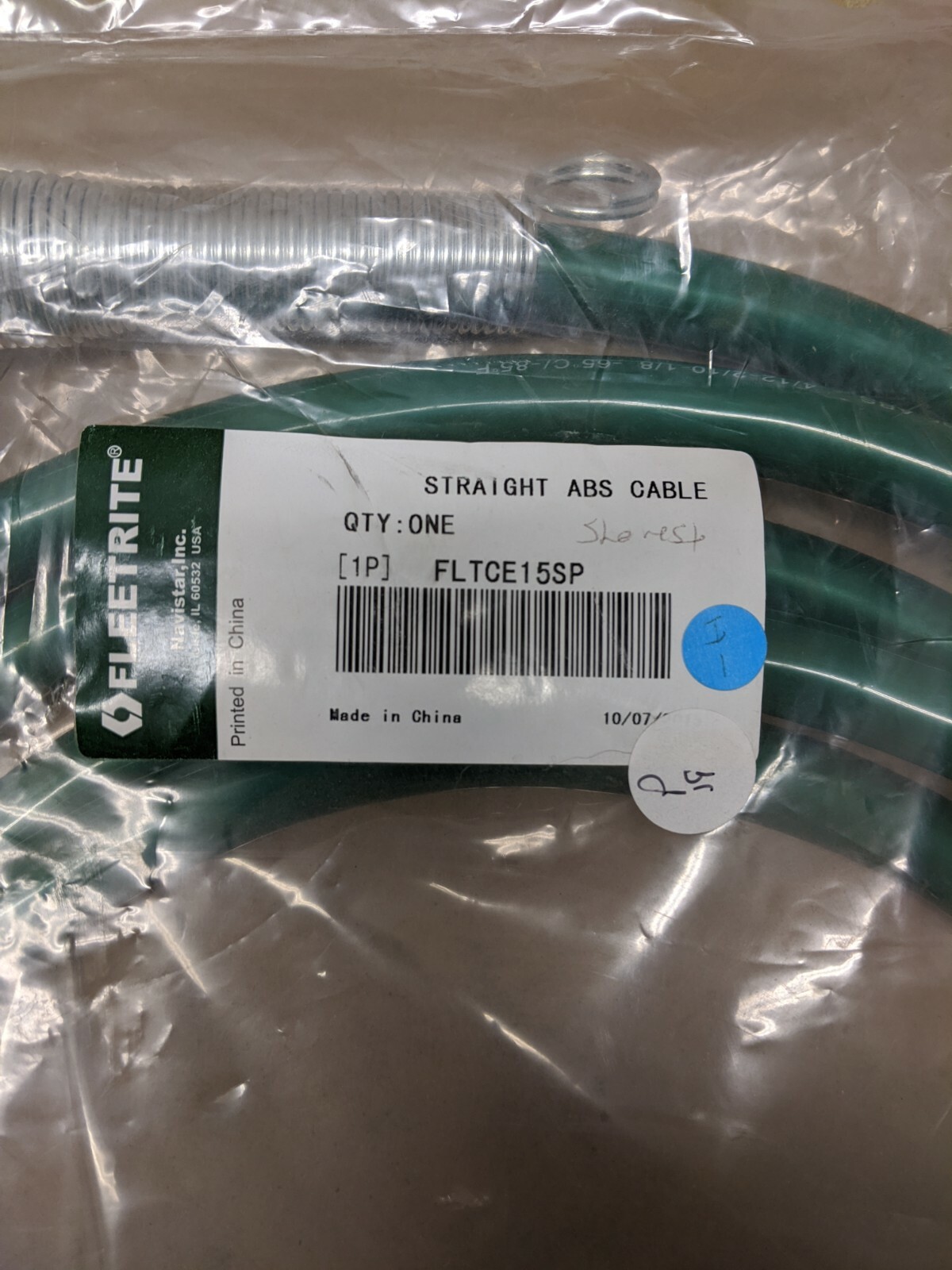 FLTEC15SP ABS CABLE STRAIGHT WITH METAL PLUG’S (FLEETRIGHT