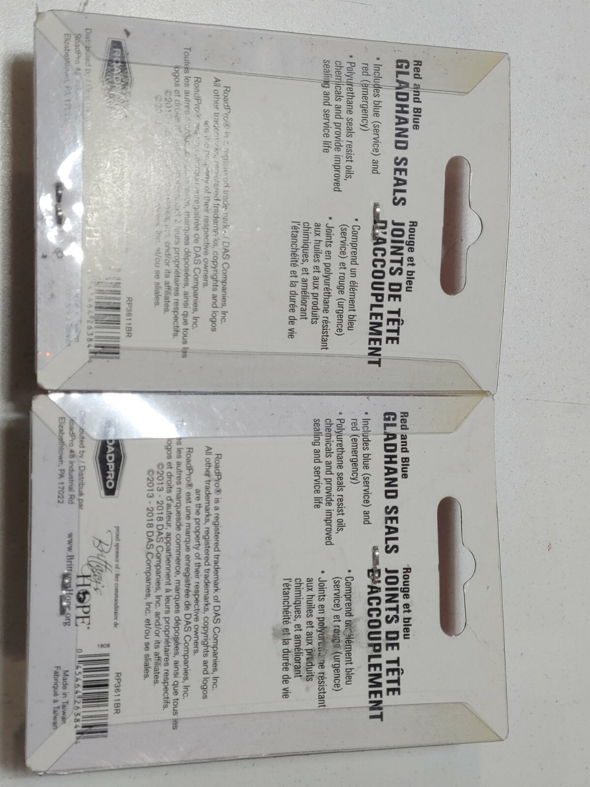 NEW Roadpro Universal Gladhand RP-3631 with 12 Seals Glad Hand Blue Red 3601 NEW