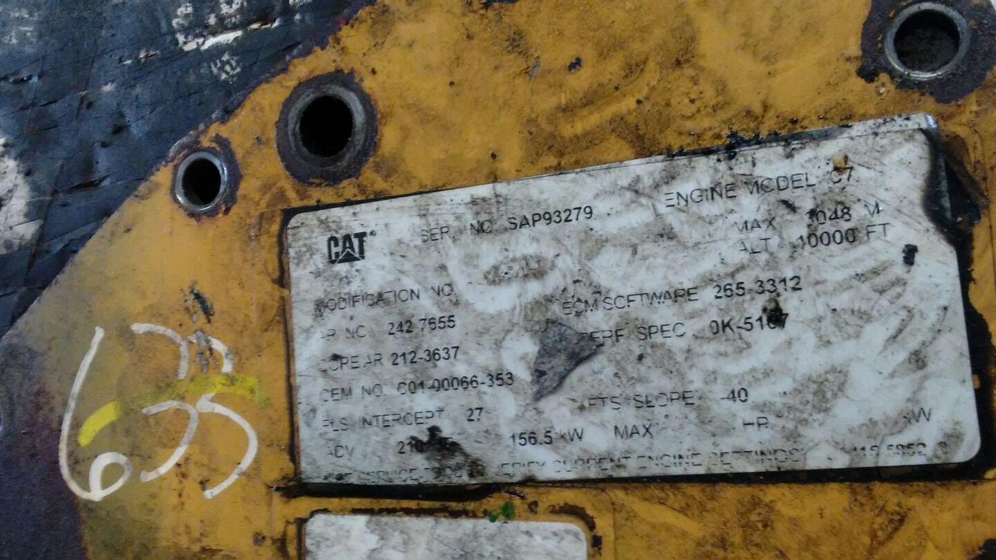 05 CATERPILLAR C7 FRONT ENGINE COVER PART# 7C1445 #7C-1445