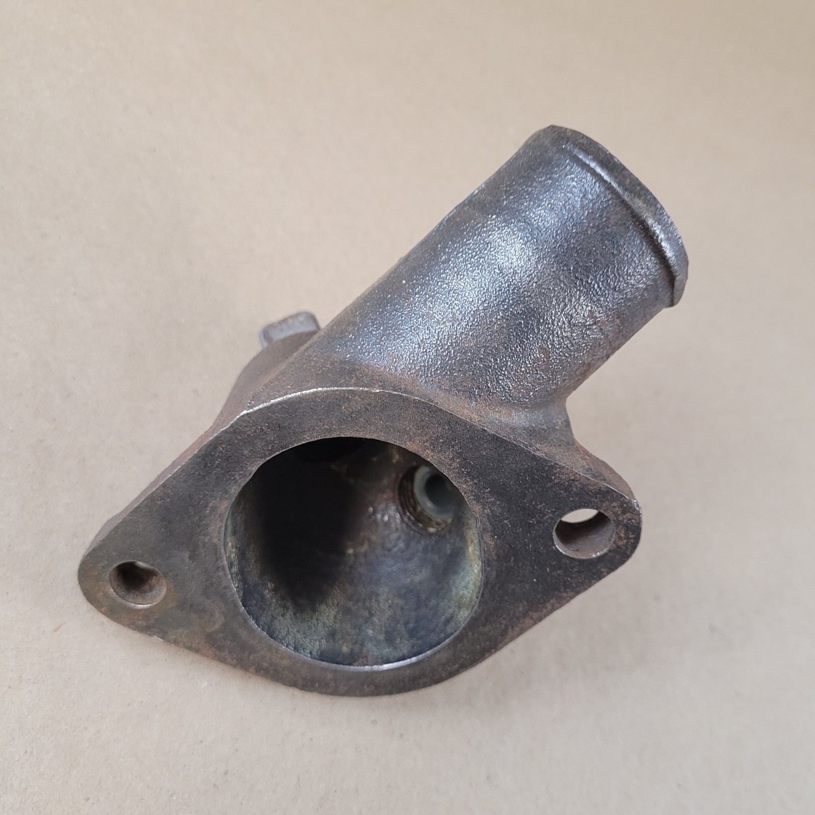 Vintage Cast Iron Thermostat Housing Water Outlet 20955005