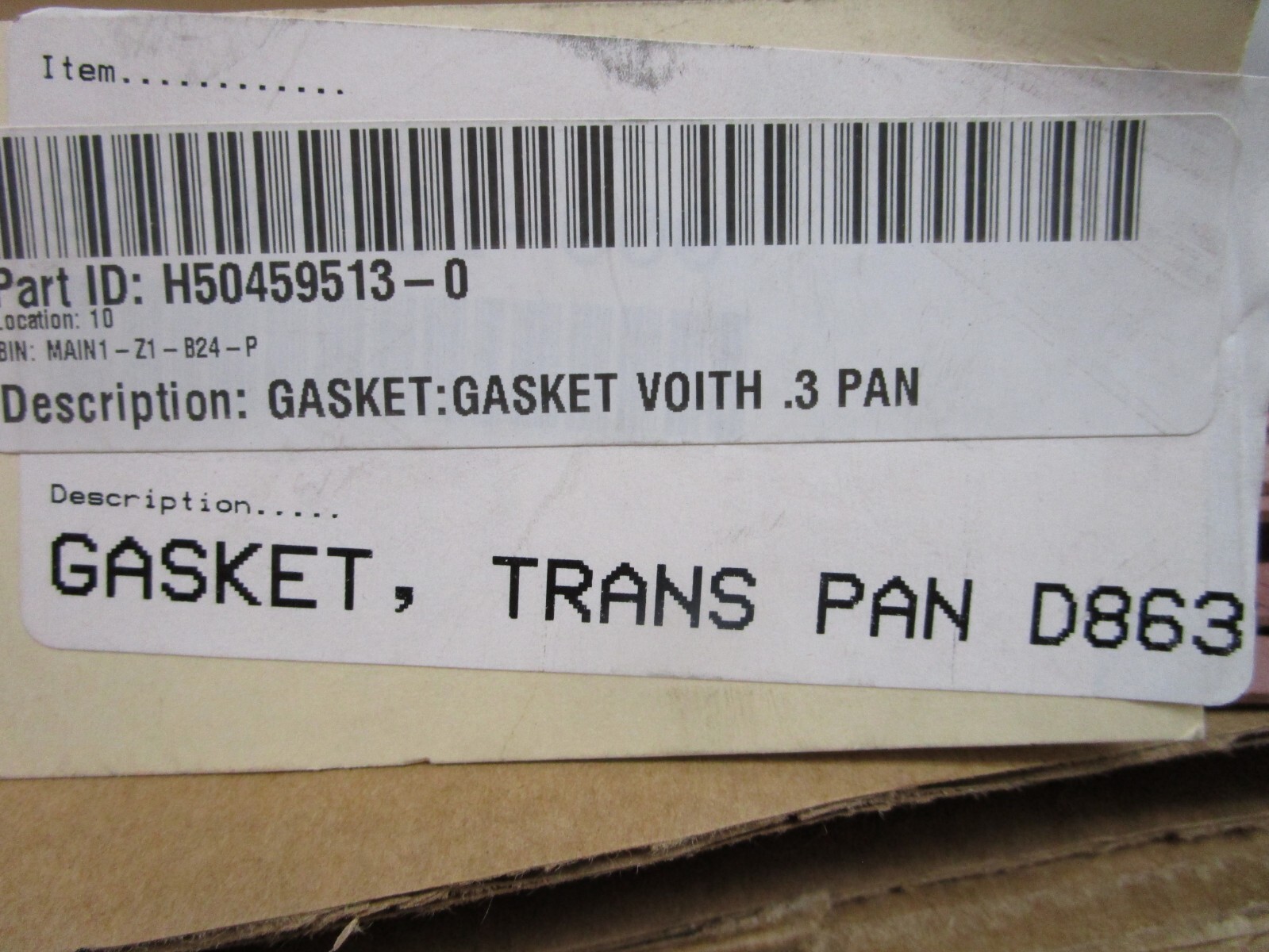 Voith Transmissions 50-4595-13 Oil Pan Gasket for DIWA.3E D863.3