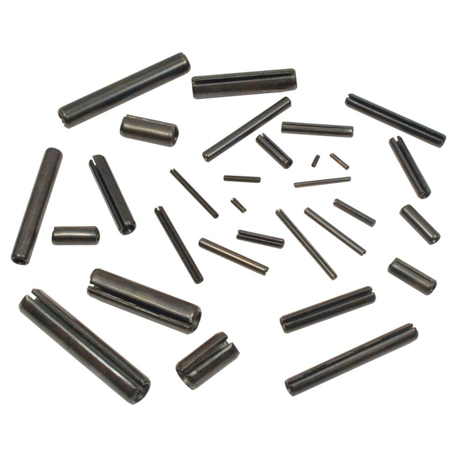 Roll Pin Kit 375 Pieces Spring Pins Assortment 1/16 to 3/8 In Diameter