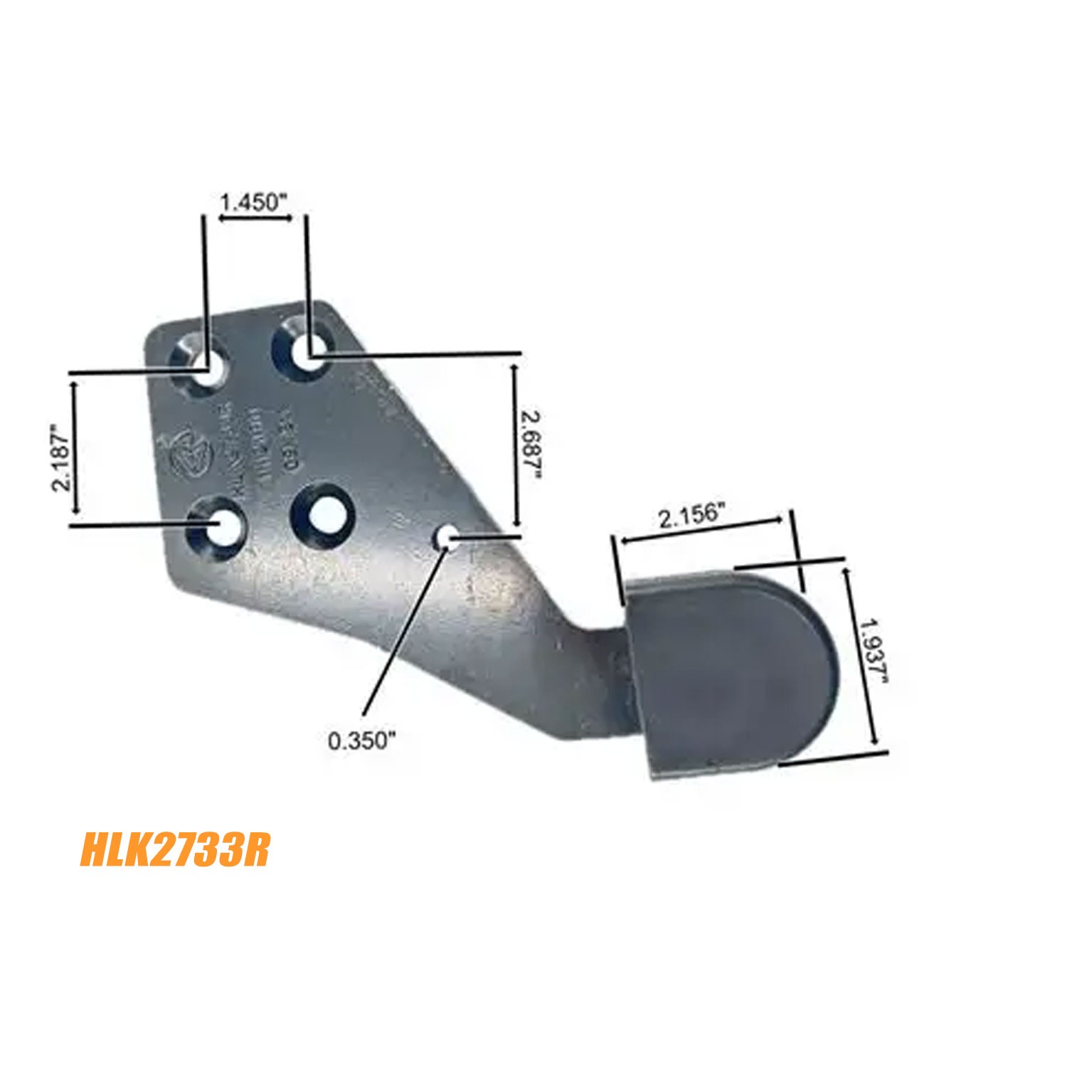 HLK2733L HLK2733R Left Driver Side & Right Passenger SideHood Guide Poly IHC