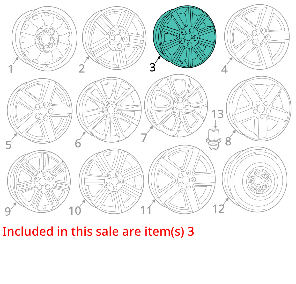 2011-2014 CHRYSLER 200 ALUMINUM WHEEL 1KW34PAKAA NEW OEM