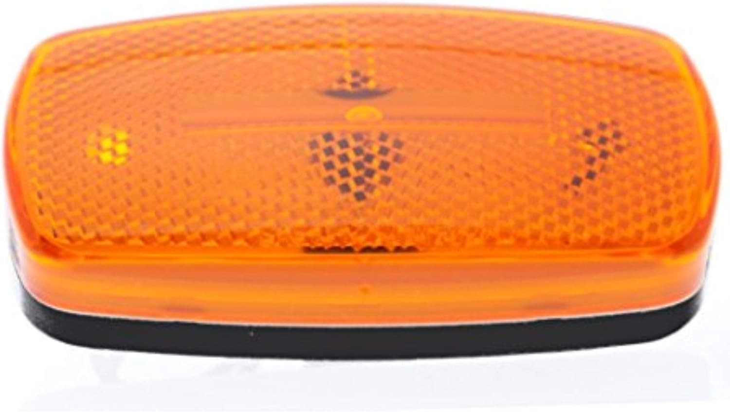 Optronics MC32ABBP Oval RV Marker Clearance Light Amber Lens Black Base New