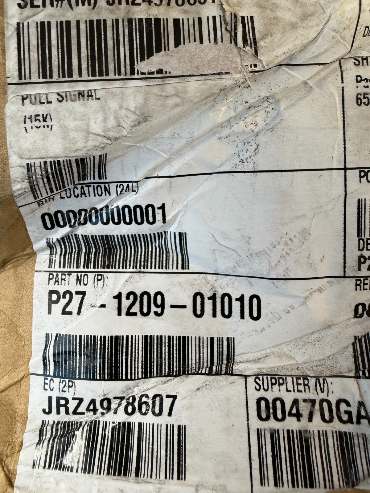 Genuine OEM Paccar P27-1209-01010 Cab PDC 2.1M Fuse Panel Assembly