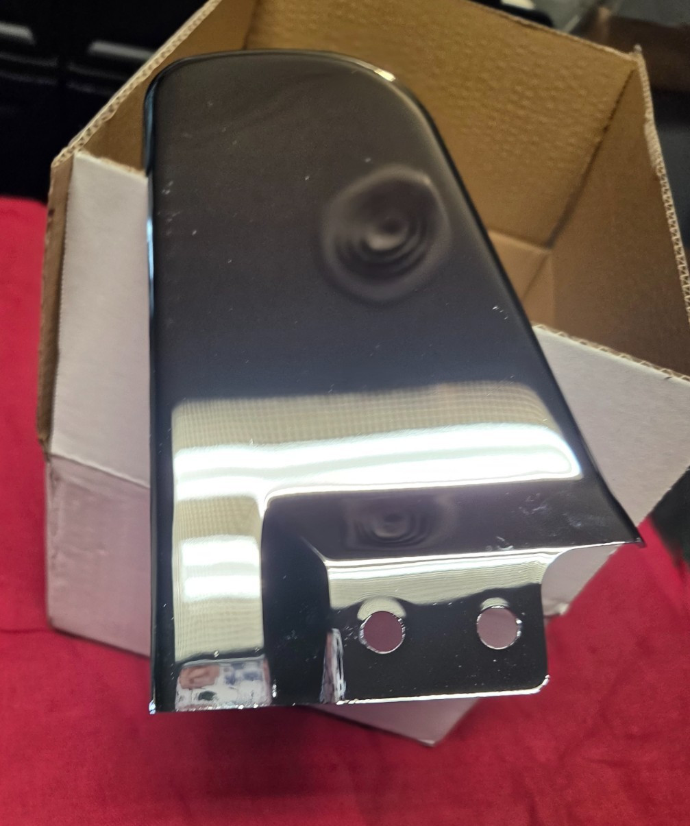 United Pacific 40903 Chrome Plastic KENWORTH LOWER LH DASH PANEL, NEW OLD STOCK