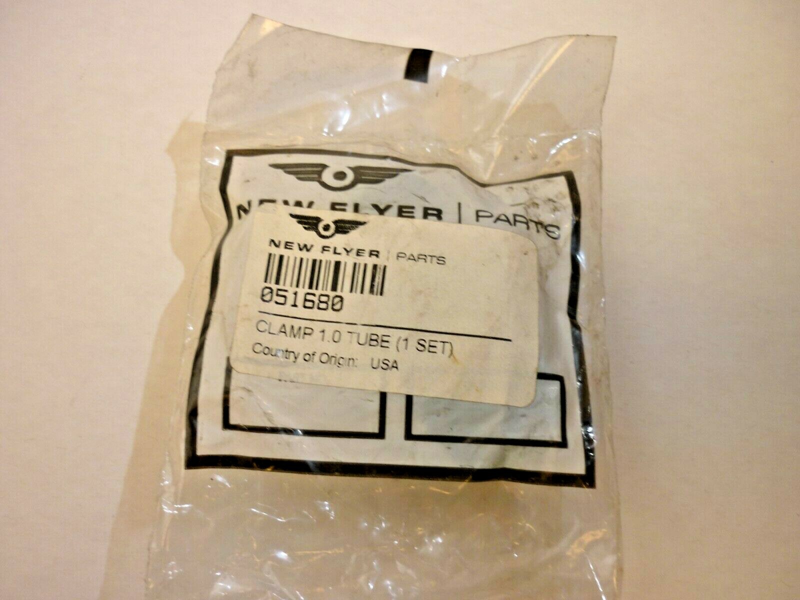 New Flyer Stauff Clamp 1.0 Tube Set, pn 051680