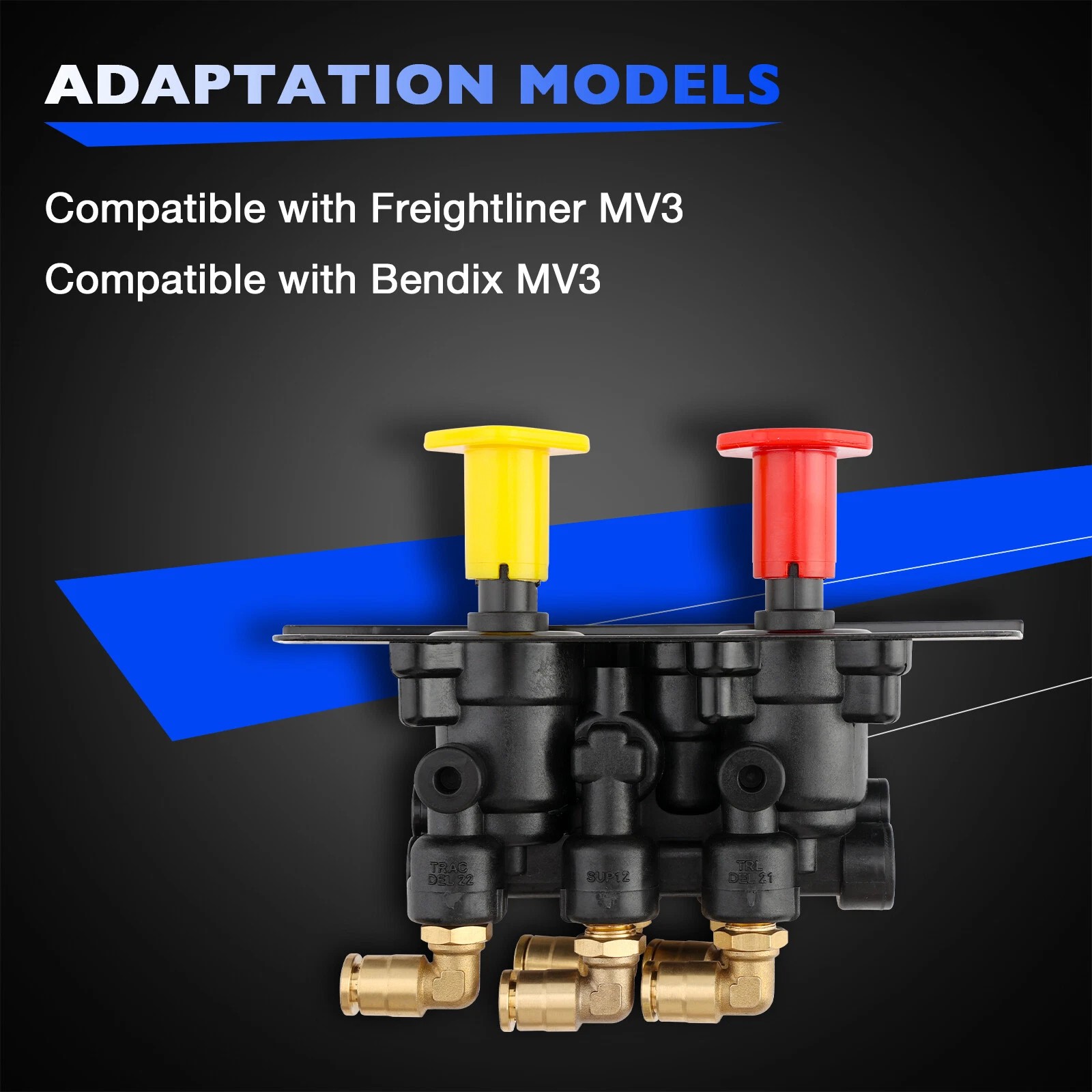 BW5013293 MV-3 Dash Air Brake Control Valve For Bendix Freightliner Volvo 801631