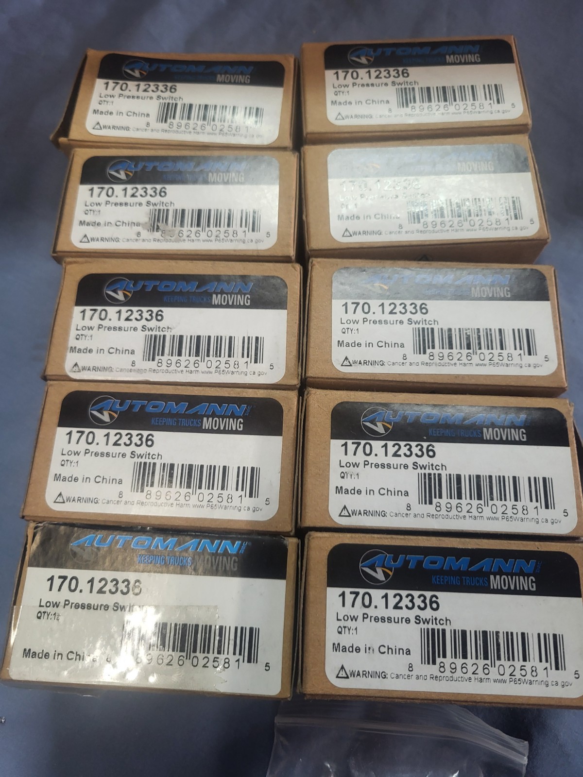 Lot of 10 Automann 170.12336 Low Pressure Switch