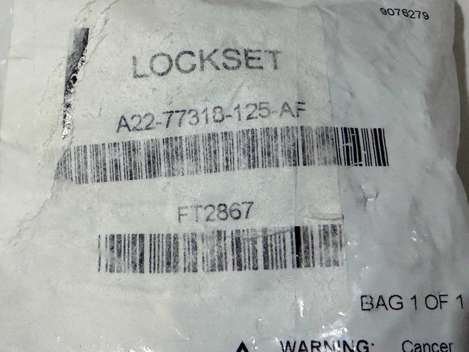Freightliner A22-77318-125 Door & Ignition Tumbler Lock Set Genuine OEM New FT