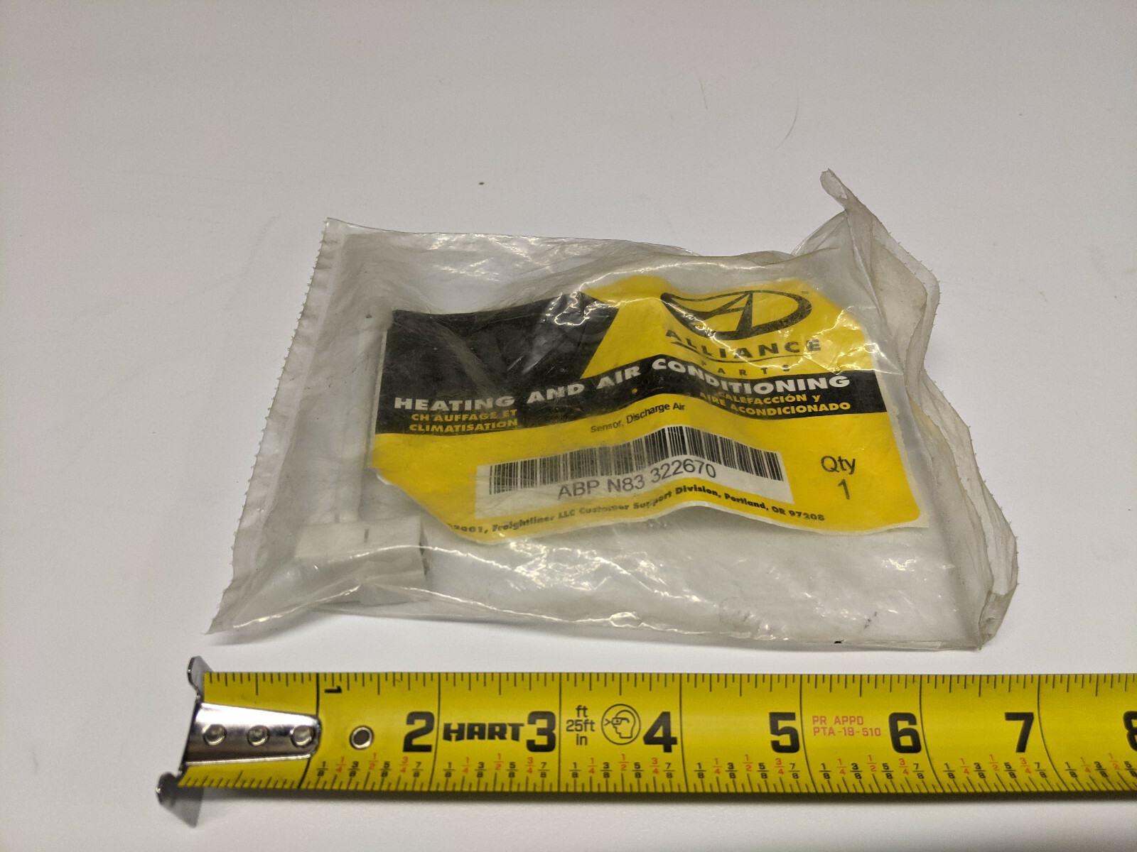 Freightliner HVAC Discharge Air Sensor Alliance ABP N83 322670 Temperature Probe