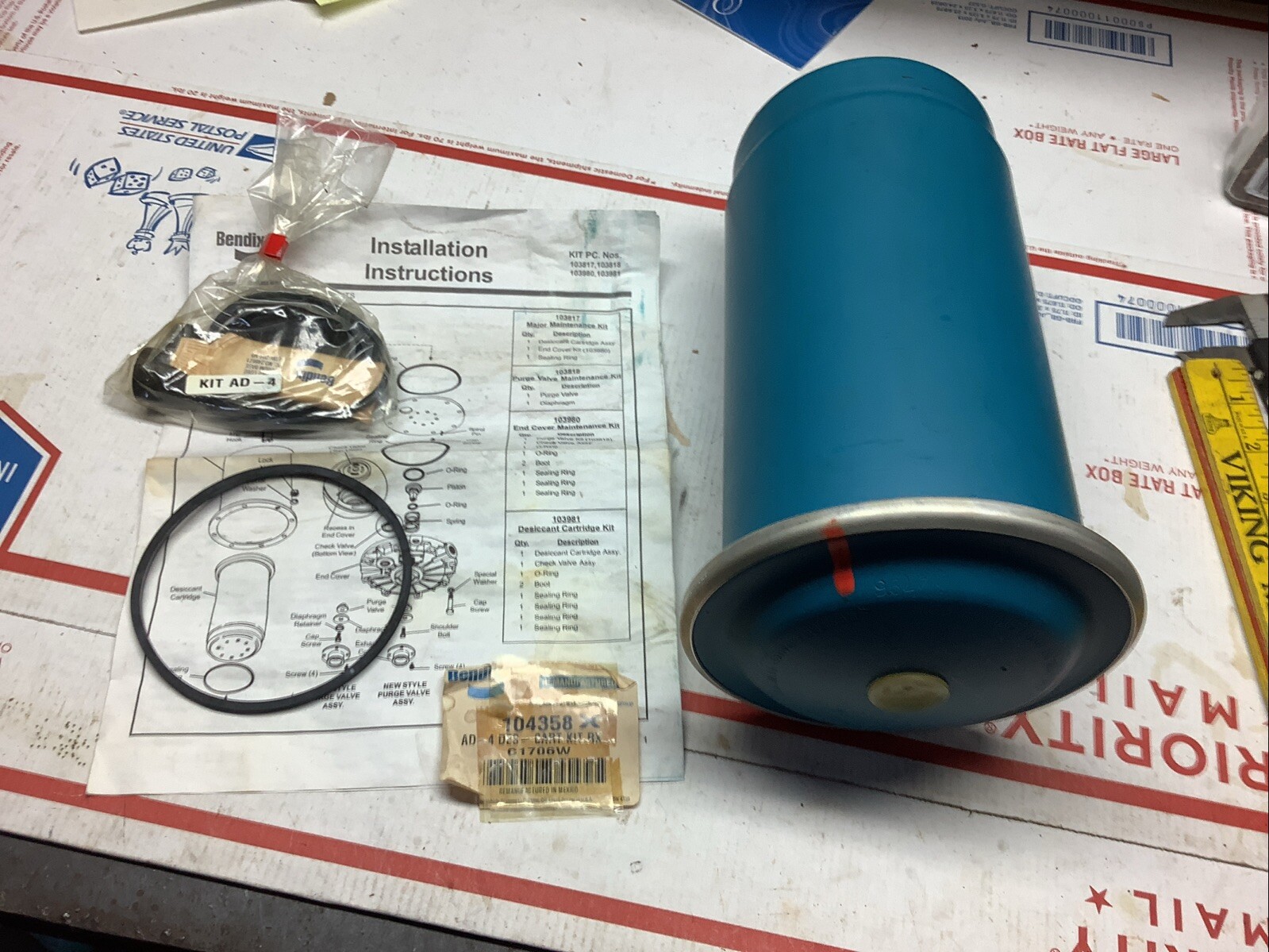 Nos Bendix 104358X Air Dryer Kit