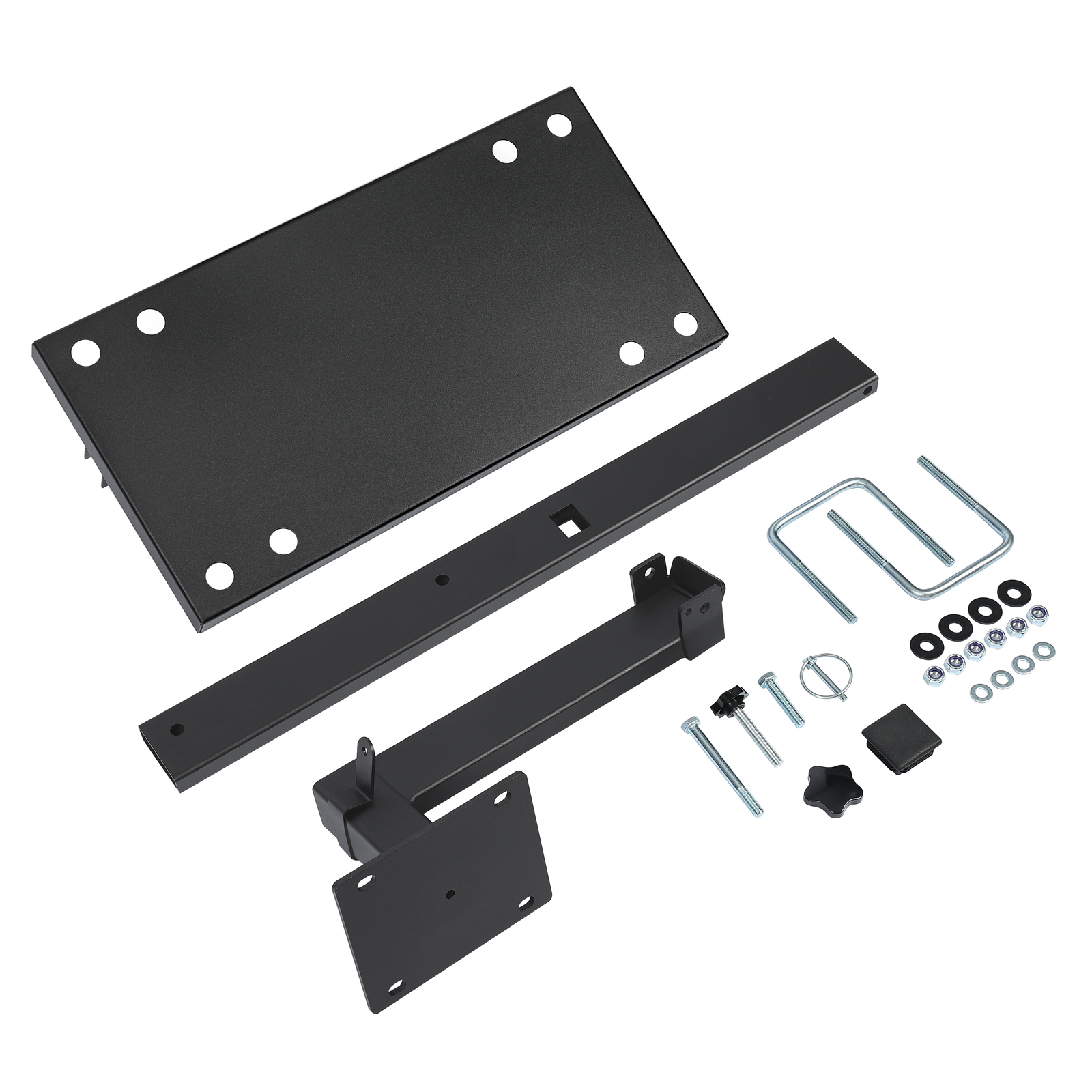 For 4” Bumper Universal Steel Bumper-Mounted RV Griddle Plate For Grilling