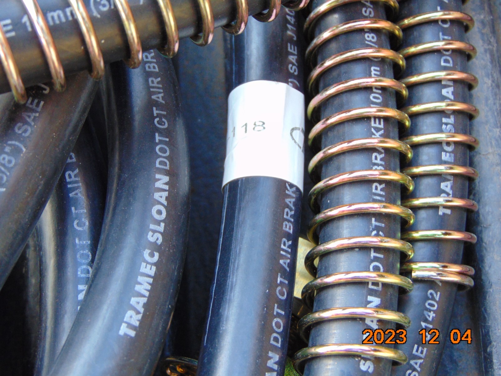 UTILITY SEMI-TRAILER TRAMEC SLOAN SLIDER HOSE AIR BRAKE 3/8 ID 1/2″ TUBE ENDS