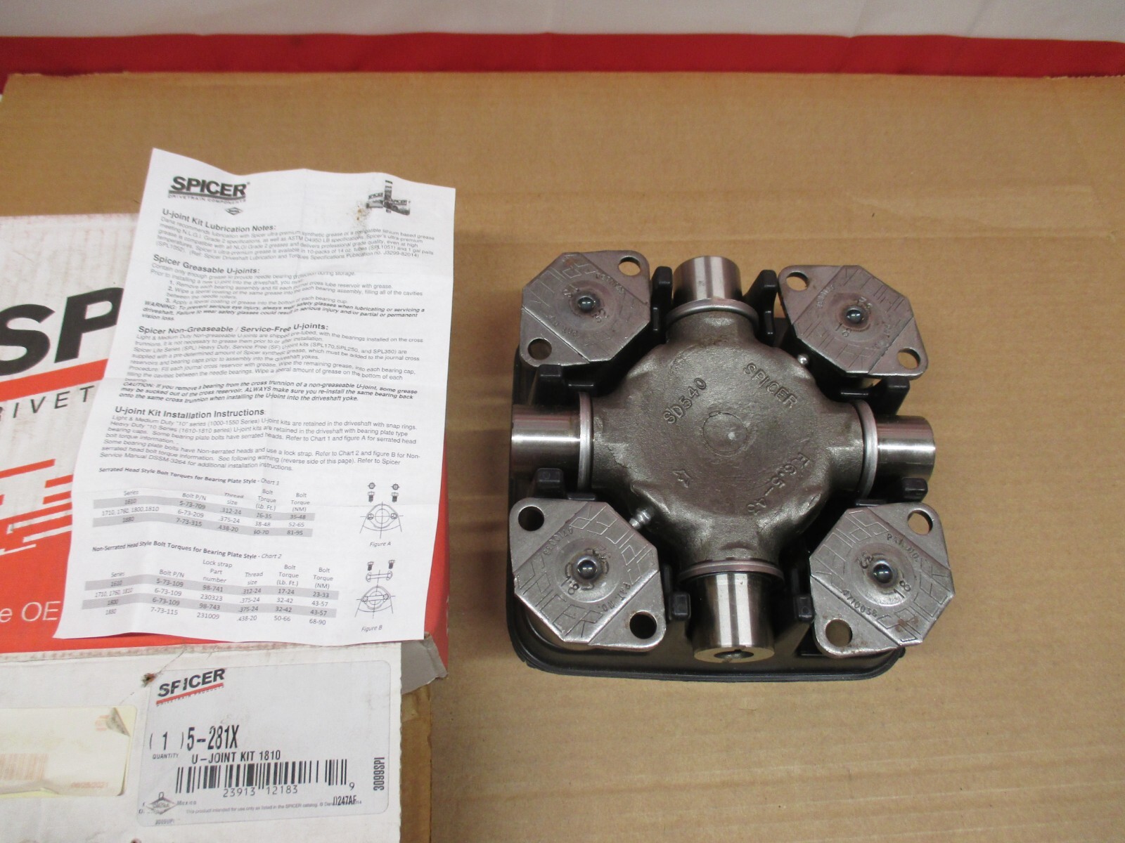 5281X SPICER U-JOINT KIT 1810 DANA TRUCK PARTS NEW
