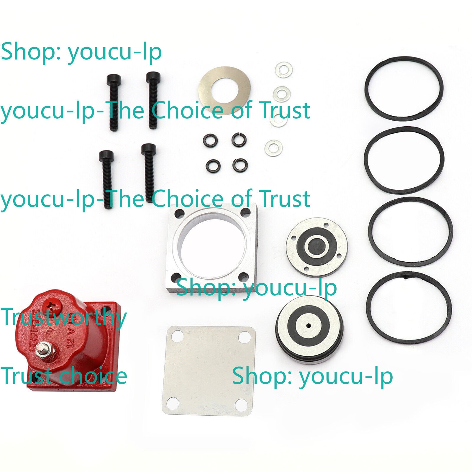 Fits for Cummins N14 Fuel Shutoff Valve Set 180204 209940 3054608 Solenoid New