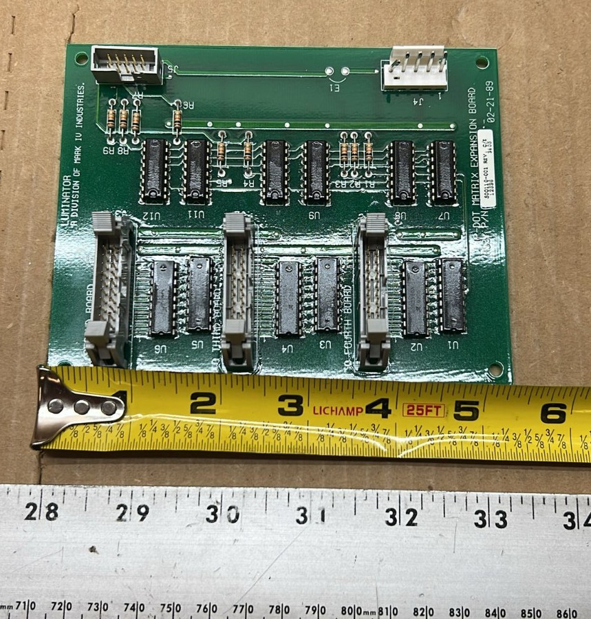 Luminator Sign Flip-Dot Matrix Expansion Board P/N 500110-001