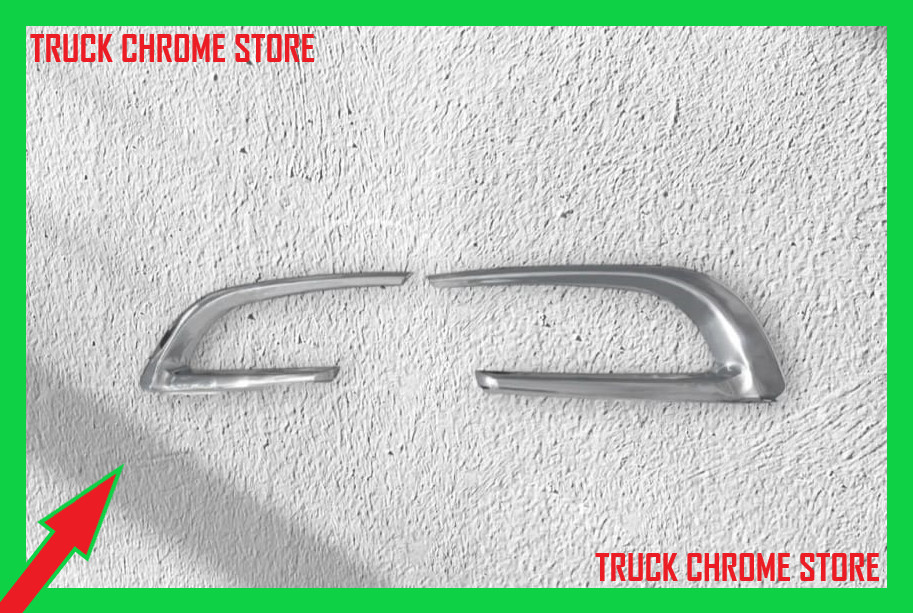 Scania 2009-2016 GRILL SIDE SWORD CHROME Super Polished S.Steel 2 Pieces.