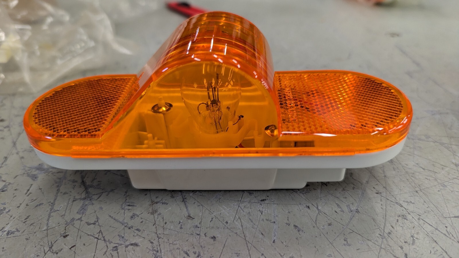 52193 Grote Economy Amber Oval Side Turn Marker Lamp Light Reflective