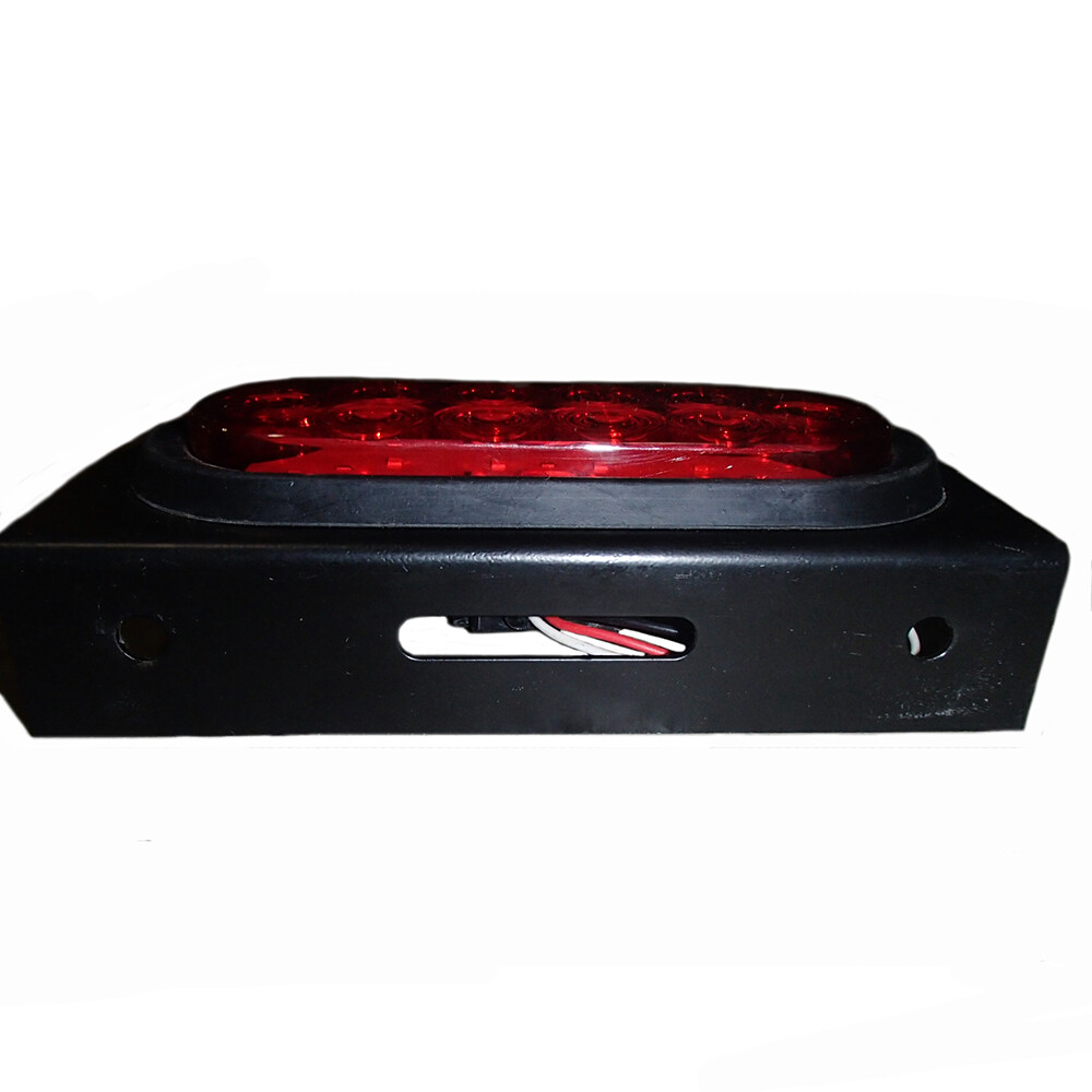 (1) 6″ Oval 10 LED Tail Light Kit with Mounting Bracket For Trucks & Trailers