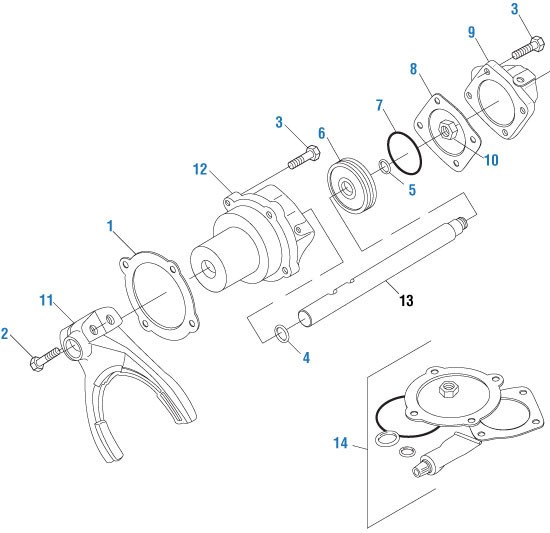 Range Cylinder O-Ring Kit for Fuller. EF39760 Ref.# K-2802, A-4008, 469267C91