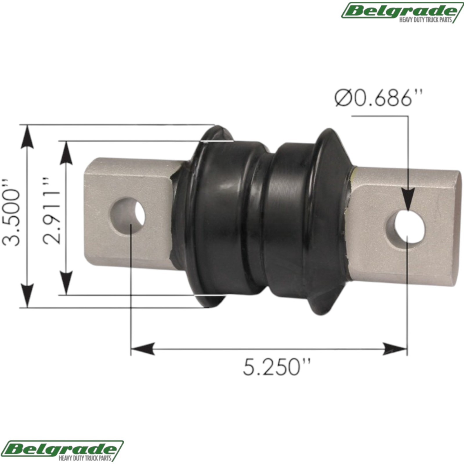 TRB5564 Rubber Bushing IHC Replaces 64664-000L 64664-000