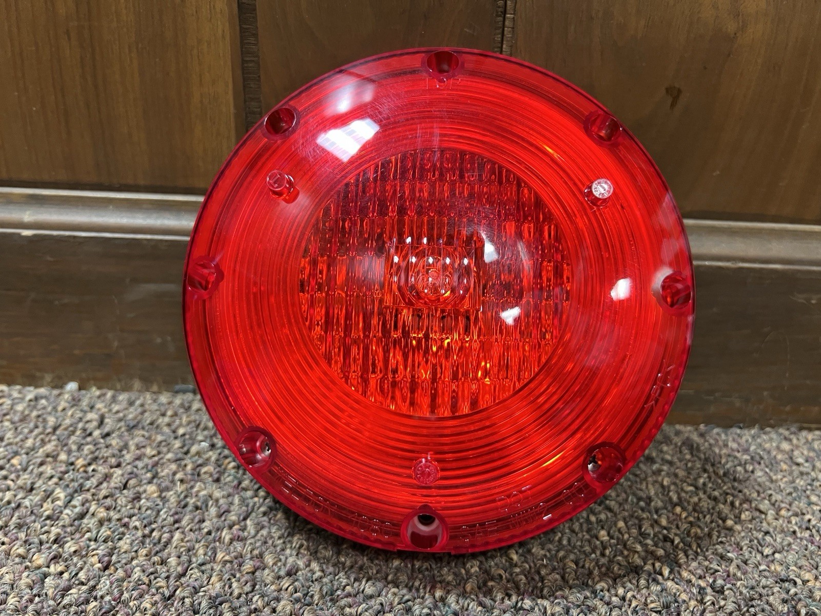 New Genuine Weldon 1080 Red Round 7” Surface Mount 2 Wire Stop Turn Tail Light