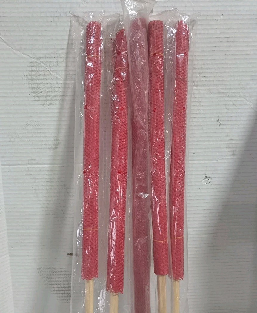 Lot Of 5 Roadpro 1818S Safety Flag Danger/Warning Flags Red Nylon Mesh