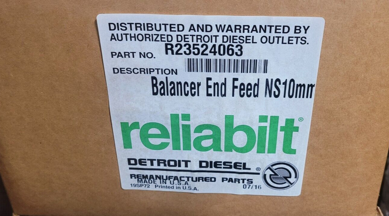 Detroit Diesel Balance Shaft R23524063 Detroit Reman Reliabilt Series 50