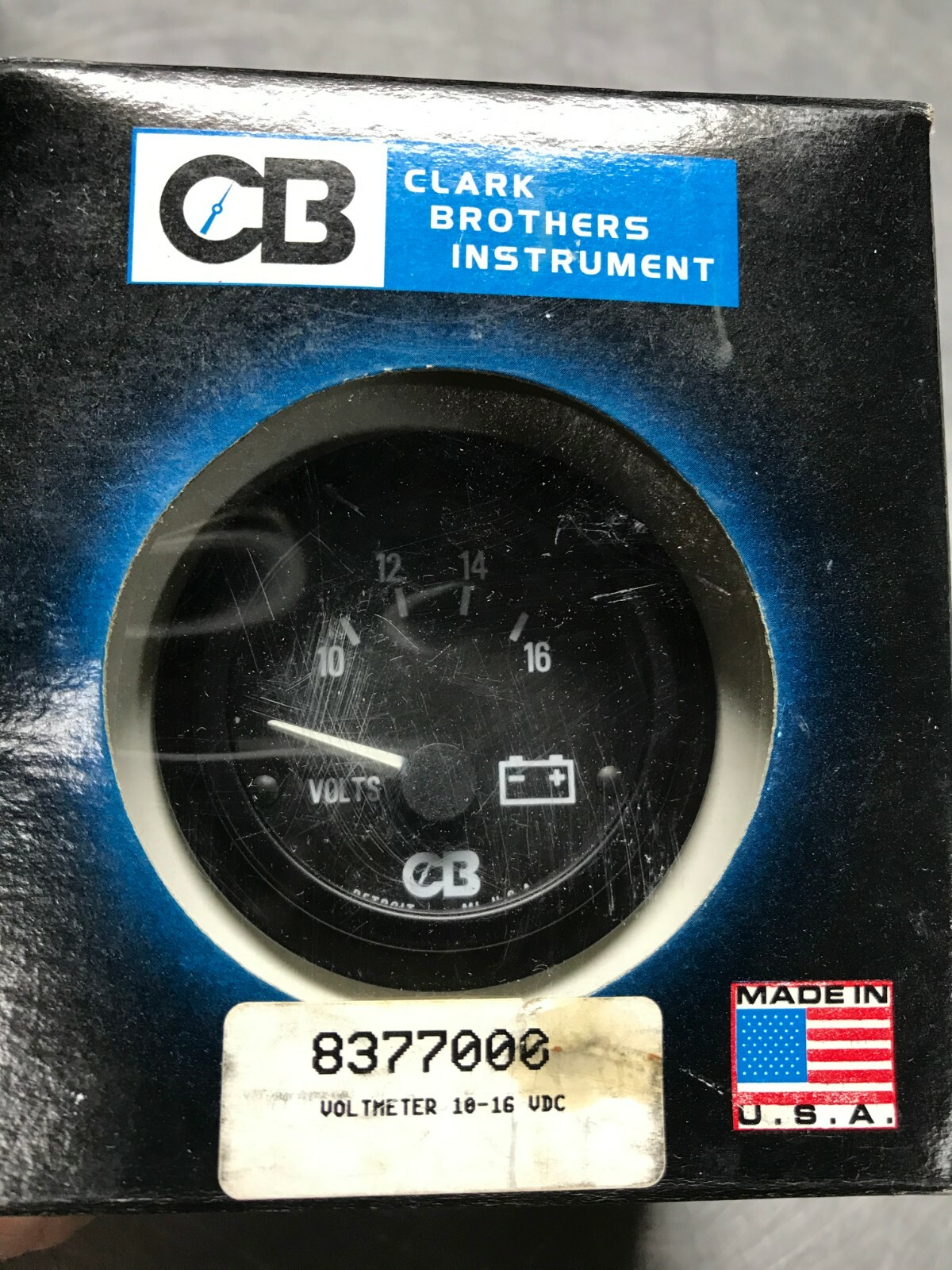 8377000 GENUINE Clark Brothers 10-16 VOLT GAUGE METER