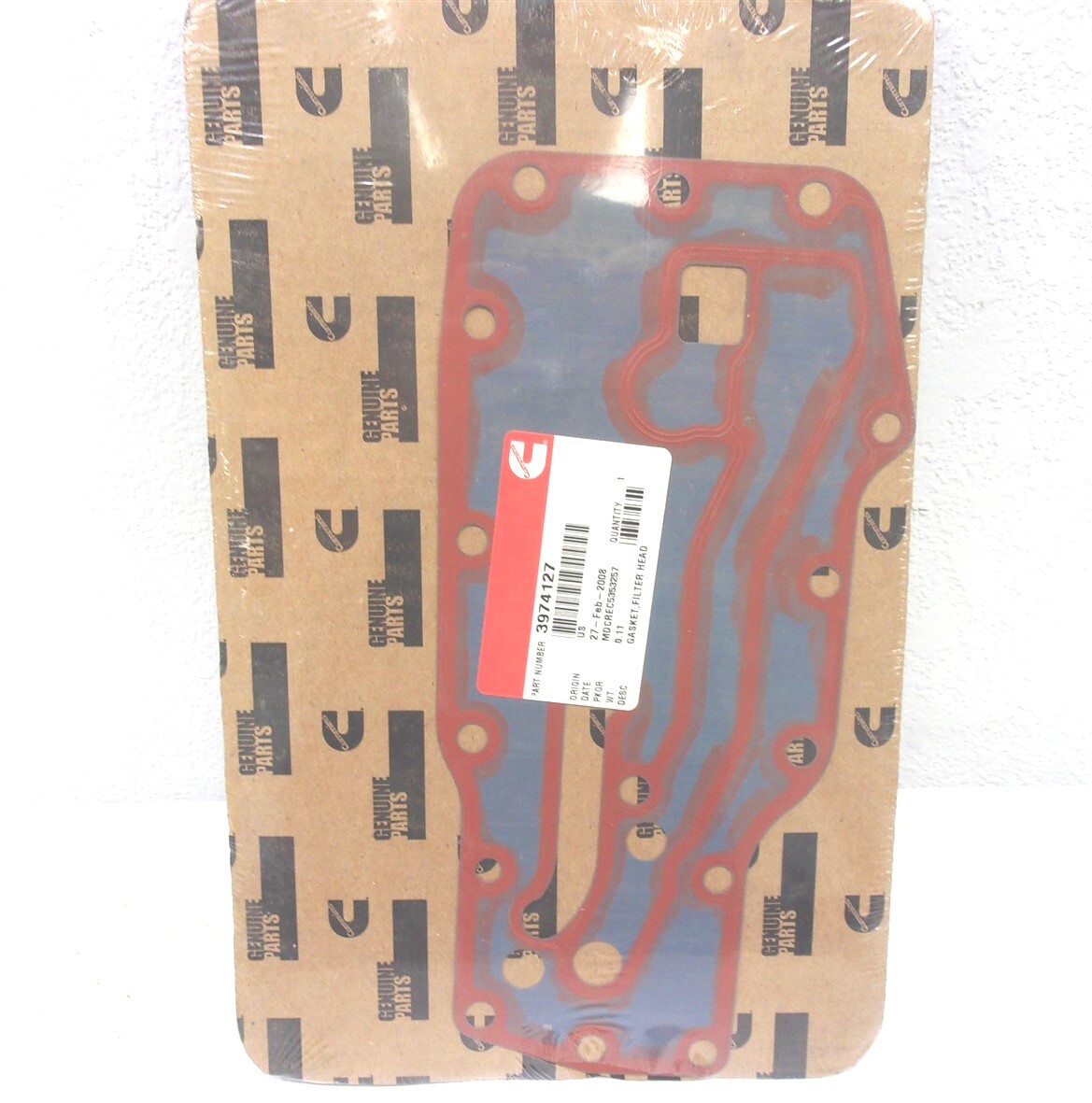 3974127 NEW GENUINE OEM CUMMINS FILTER HEAD GASKET 6.7L ISB QSB ENGINES