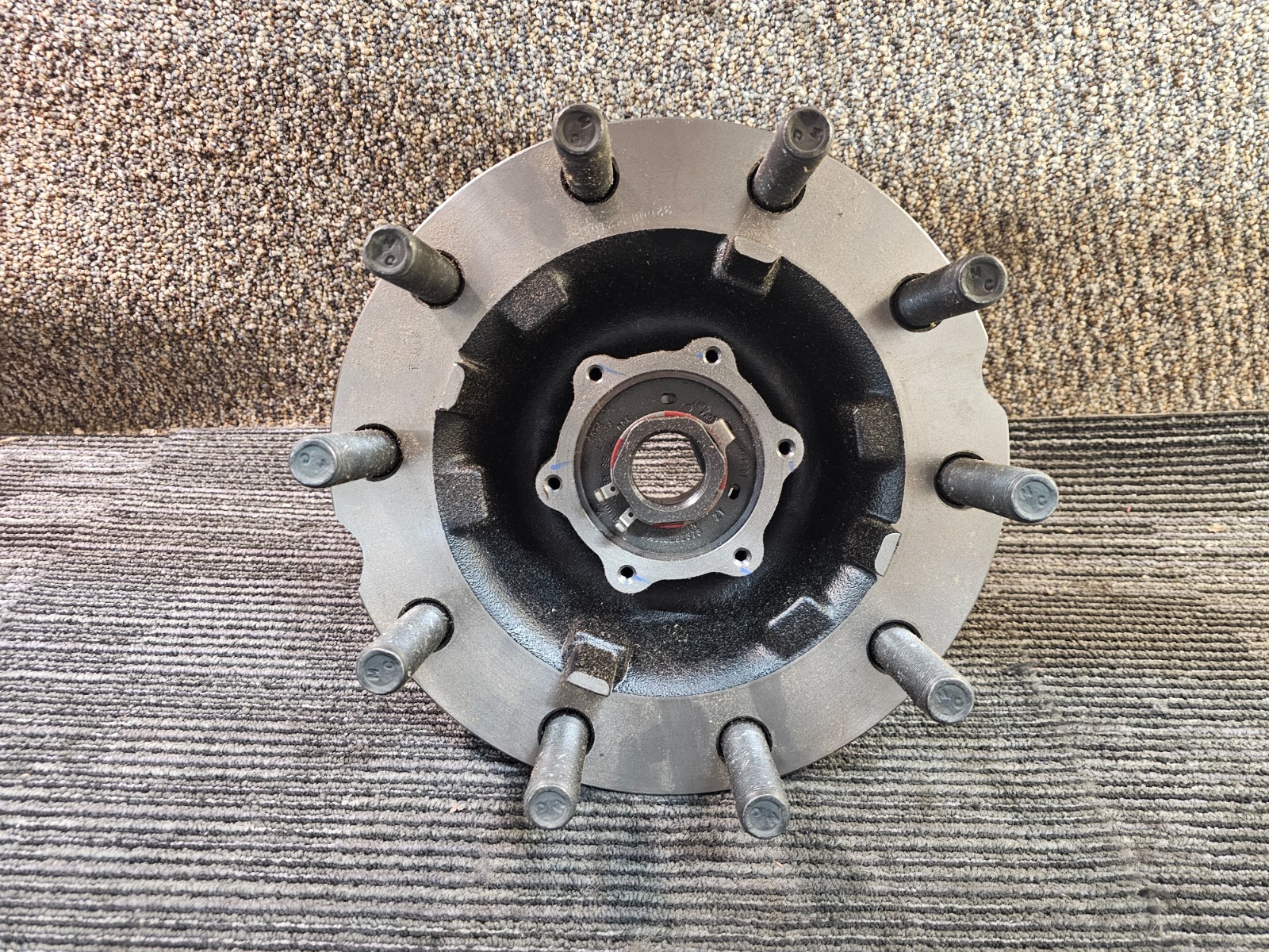 ConMet 10033018 10-Lug Front Steer Wheel Axle Hub w/ 3.46″ Studs, Cast Iron
