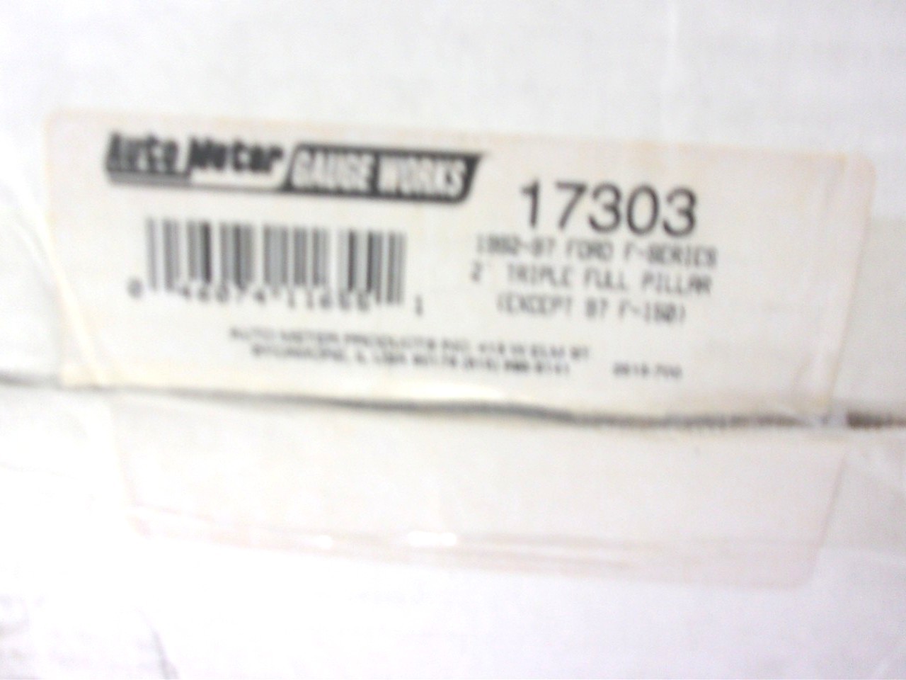 17303 NEW AUTO METER TRIPLE PILLAR FULL GAUGE MOUNT 1992-1997 FORD F-SERIES