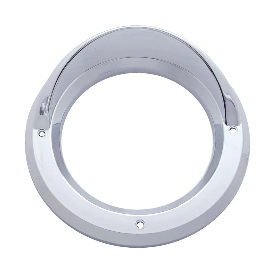 Stainless Light Bracket w/ Two 4″ Incandescent Lights & Visors – Amber Lens