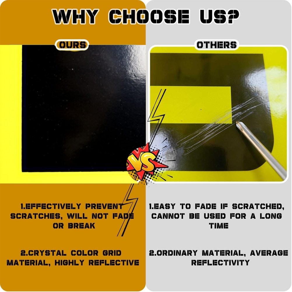 12″x60″ 3 piece Magnetic Oversize Load Sign for Escort/Pilot Car ~ Truck Safety