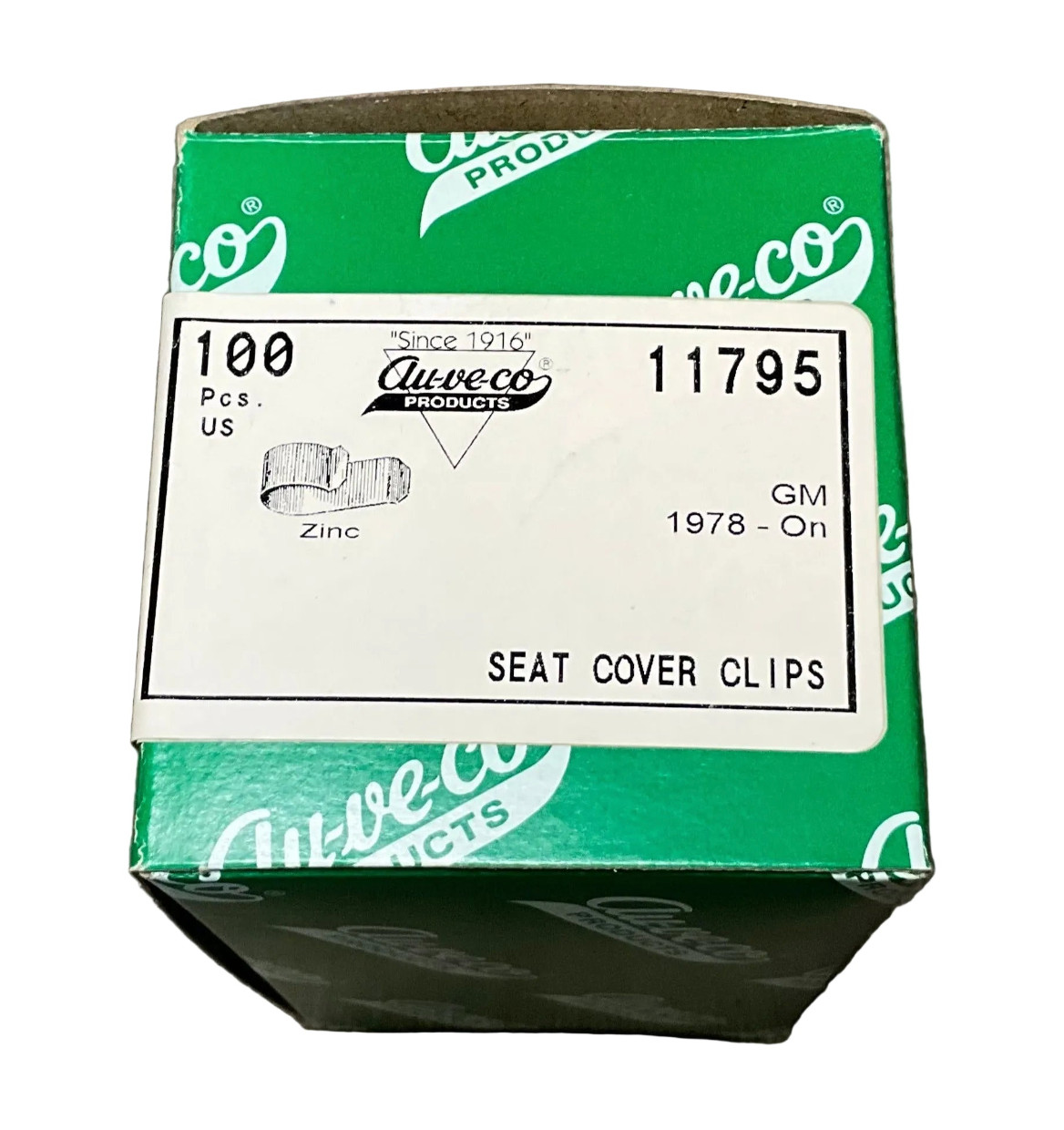 Auveco 11795 Universal Seat Cover Clips, GM 1978- On, Made n USA 100 pcs