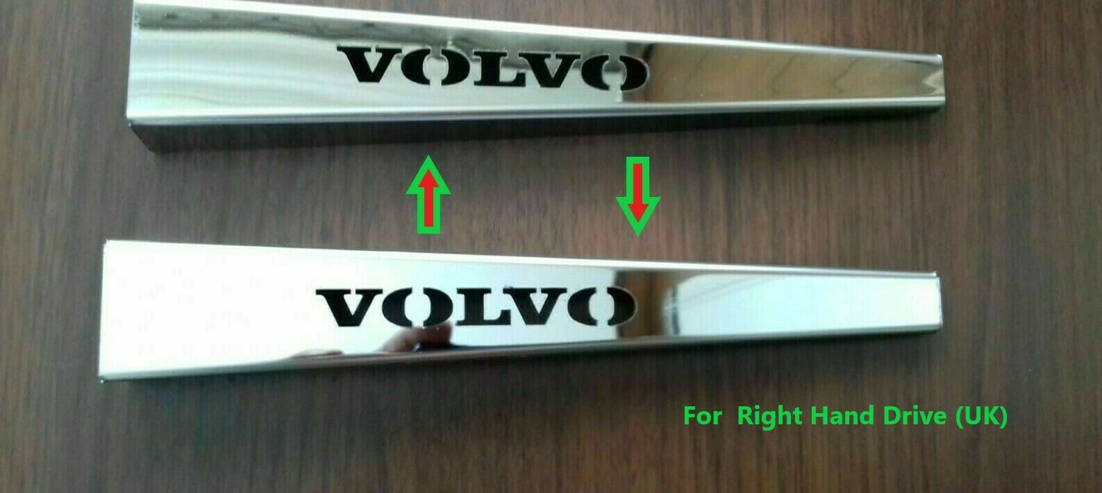 VOLVO FH4 Chrome Wiper Arm Blade Cover 2 Pieces. (Right Hand Drive) UK.