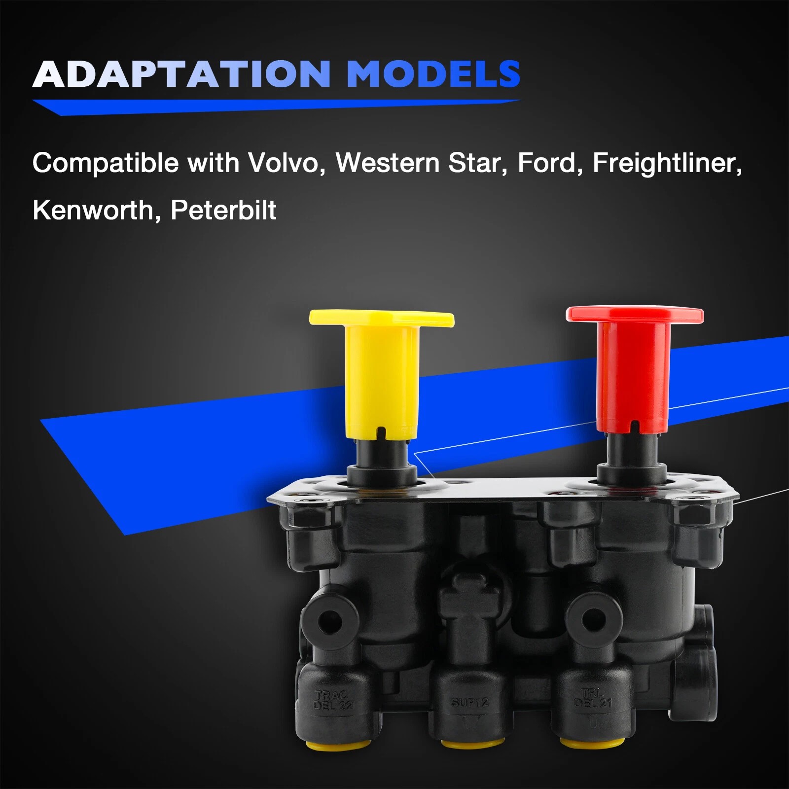 800519 MV-3 Dash Air Brake Control Valve Fit for Kenworth Peterbilt Freightliner