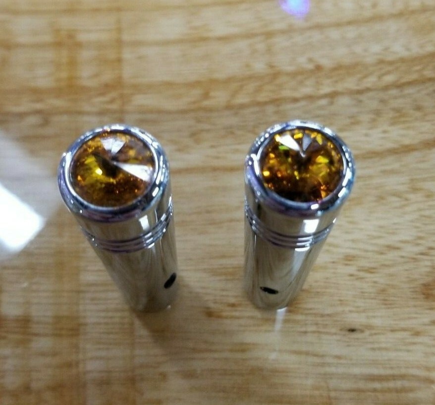 Toggle switch extension 2 1/4″ amber jewel chrome aluminium all Kenworth 92860