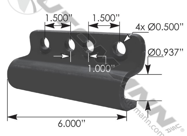 90015150 SAF Holland/ Neway Slider Hold Down Clip