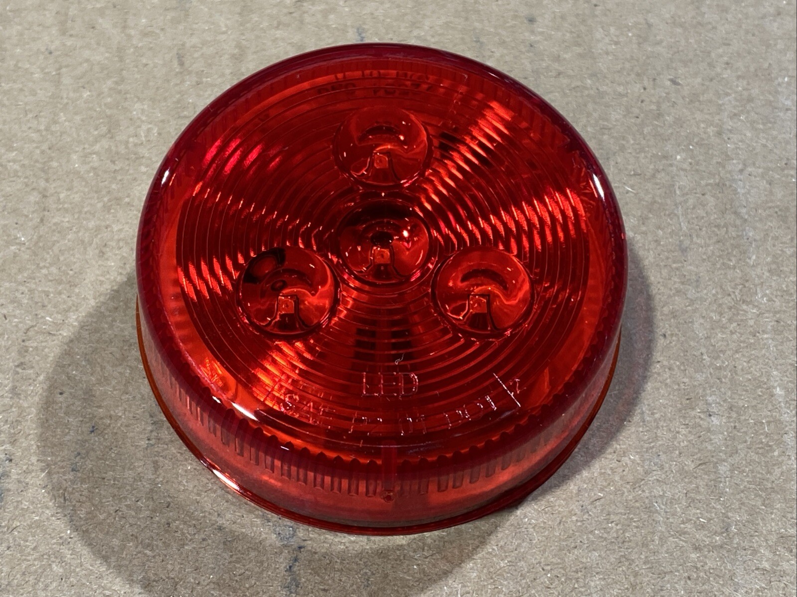 United Pacific 38466B Clearance/Marker Light 2-1/2” Low Profile, Red 4 LED New