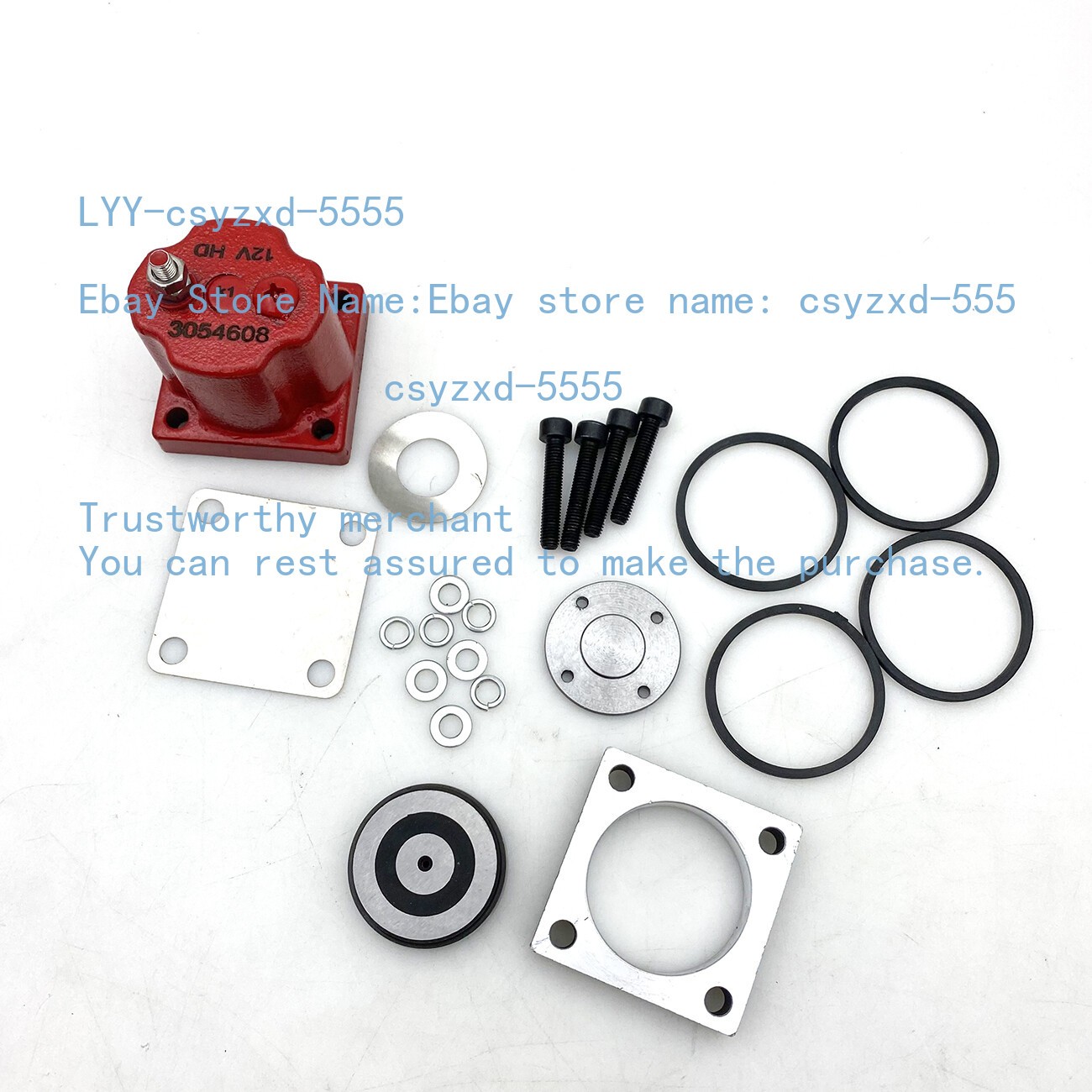 Fuel Shutoff Valve Set Fits for Cummins N14 180204 209940 3054608 Solenoid New